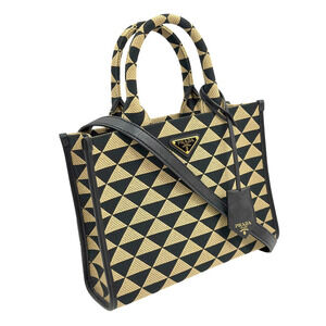 Prada Symbol Embroidery 2way Crossbody Bag